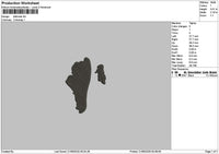 Birthmark Embroidery File 6 sizes