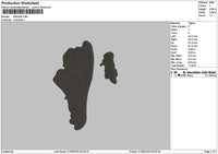 Birthmark Embroidery File 6 sizes