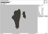 Birthmark Embroidery File 6 sizes