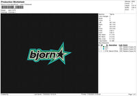 Bjorn Embroidery File 6 sizes