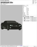 Black Car V7 Embroidery File 4 size