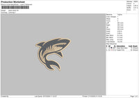 Shark 01 Embroidery File 6 sizes