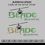 Blade0102 Embroidery 2 Files