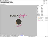 Black Barbie Embroidery File 6 size