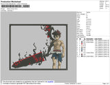 Black Clover Embroidery File 4 size