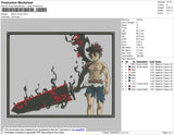 Black Clover Embroidery File 4 size