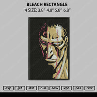 Bleach Rectangle Embroidery File 4 size