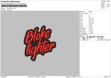 Bloke Lighter V3 Embroidery File 6 sizes