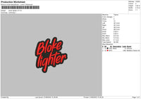 Bloke Lighter V3 Embroidery File 6 sizes