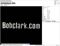 Bobclark Embroidery File 4 size