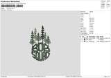 Tree 03 Embroidery File 6 sizes