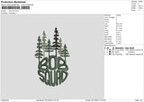 Tree 03 Embroidery File 6 sizes