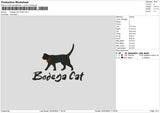 Cat Flat Embroidery File 6 sizes