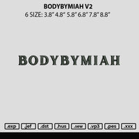 Bodymiah V2 Embroiery File 6 sizes