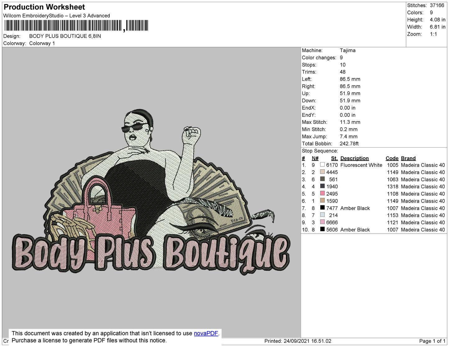 Body Plus Boutique Embroidery File 4 size