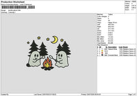 Ghosts 2307a Embroidery File 6 sizes