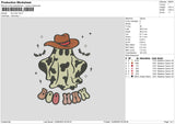 Boo Haw Embroidery File 6 sizes