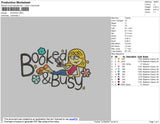 Booked Embroidery File 4 size