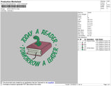 Book Motto Embroidery File 4 size