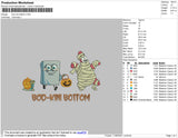 Boo Kini Bottom Embroidery File 4 size