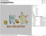 Boo Kini Bottom Embroidery File 4 size