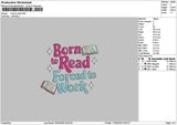 Borntext 1703 Embroidery File 6 sizes