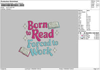 Borntext 1703 Embroidery File 6 sizes