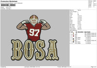 Bosatext Embroidery File 6 sizes