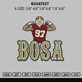 Bosatext Embroidery File 6 sizes