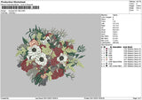 Bouquete 3011b Embroidery File 6 sizes