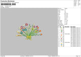 Flowers 1806 Embroidery File 6 sizes