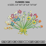 Flowers 1806 Embroidery File 6 sizes