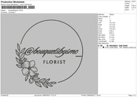 Bouquetcircle Embroidery File 6 sizes