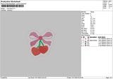 Little Cherry Embroidery File 6 sizes