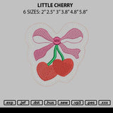 Little Cherry Embroidery File 6 sizes