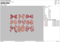 Bows 03 Embroidery File 6 sizes