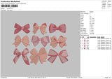 Bows 03 Embroidery File 6 sizes