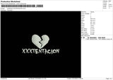 Breakheart XXXtentacion Embroidery File 5 sizes