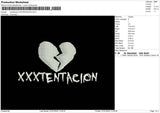 Breakheart XXXtentacion Embroidery File 5 sizes