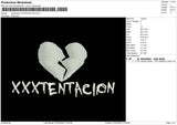 Breakheart XXXtentacion Embroidery File 5 sizes