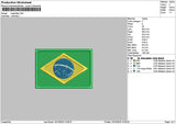 Flag 1010 Embroidery File 6 sizes
