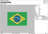 Flag 1010 Embroidery File 6 sizes