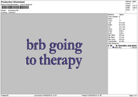 Brbtext 01 Embroidery File 6 sizes