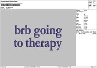 Brbtext 01 Embroidery File 6 sizes