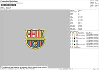 Barca Embroidery File 4 size