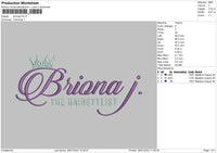 Briona J Embroidery File 4 size