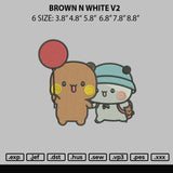 Bown N White V2 Embroidery File 6 sizes