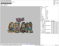 Bratz 01 Embroidery File 4 size