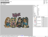 Bratz 01 Embroidery File 4 size