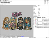 Bratz 01 Embroidery File 4 size